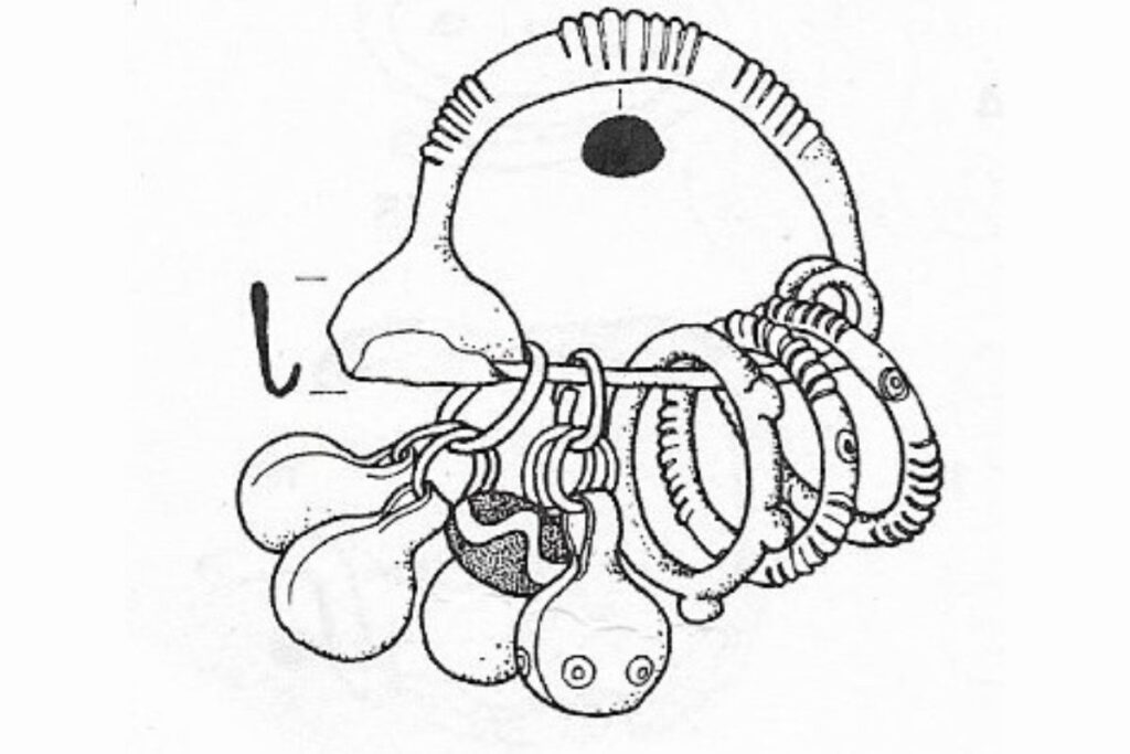 Svetolucijska fibula risba