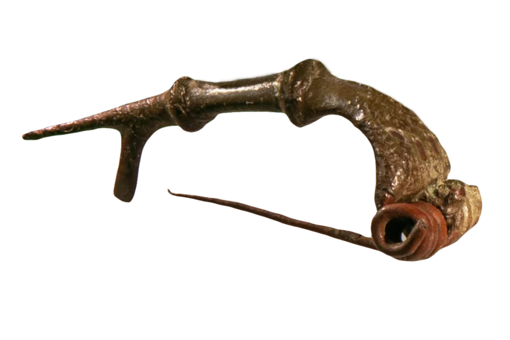 bronasta rimska fibula - zaponka