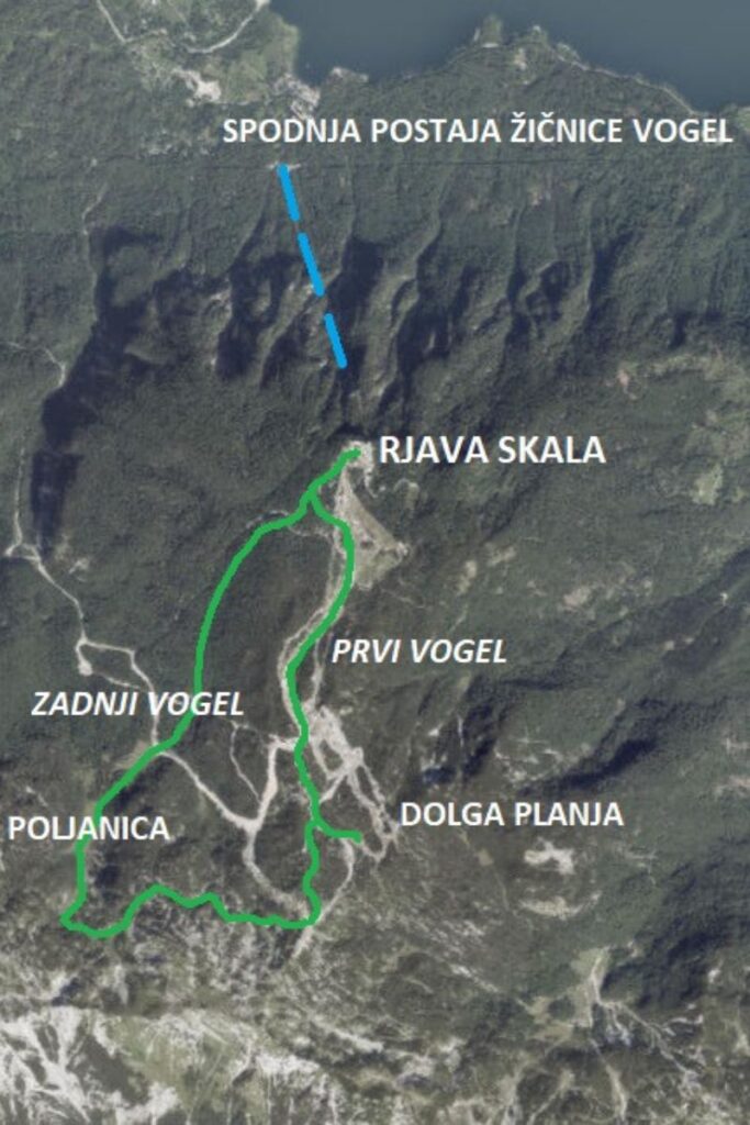 Zemljevid poti Vogel